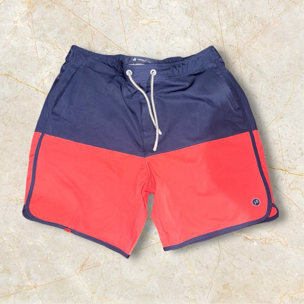 Johnnie‎ O Swim Shorts Mens Large Tully Lined Surf Trunks Surf Beach Resort